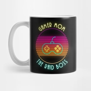 Gamer Mom Raid Boss Neon Mug